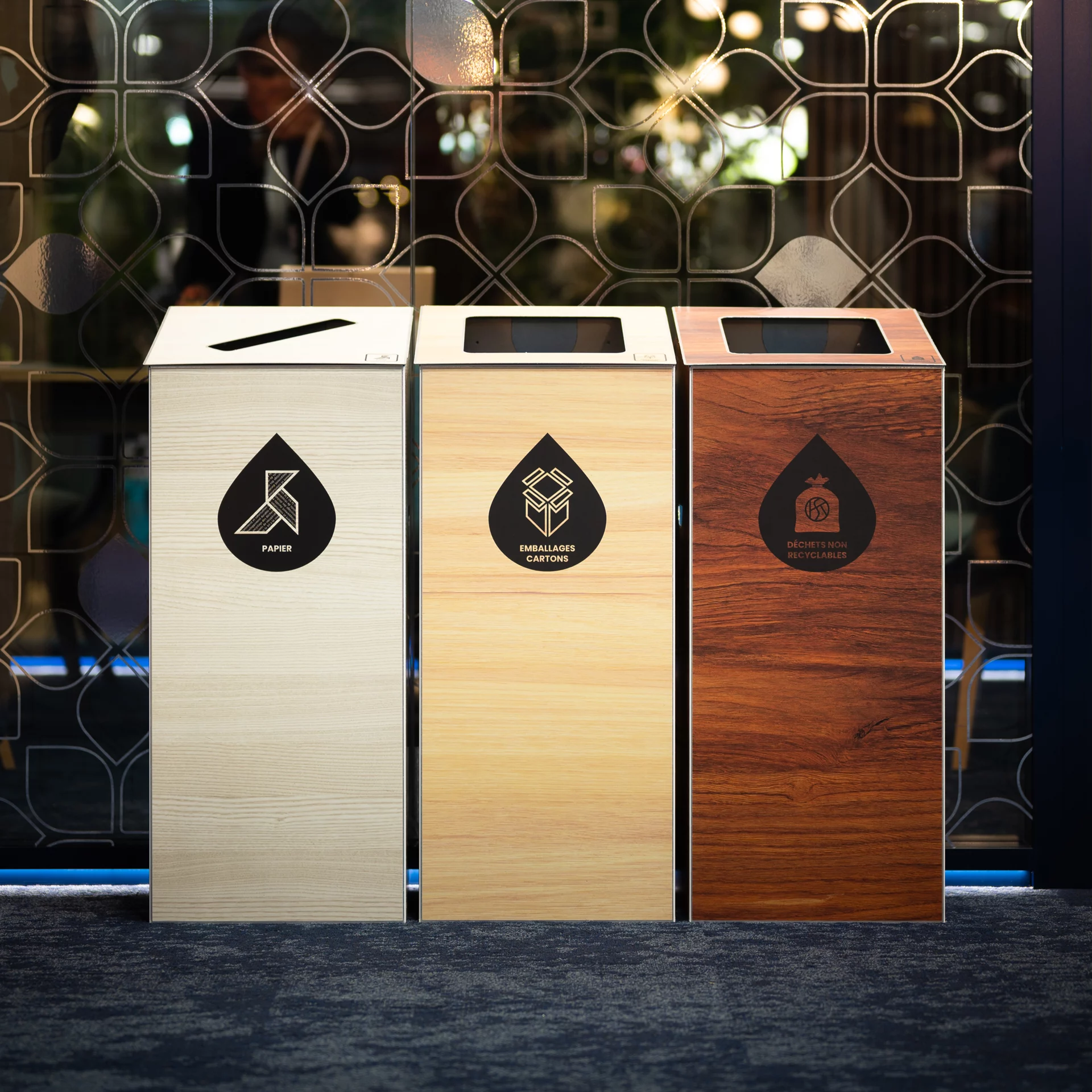 Tri Uno : Poubelle de tri modulable pour entreprises et les collectivités Poubelle de tri sélectif pour entreprise design