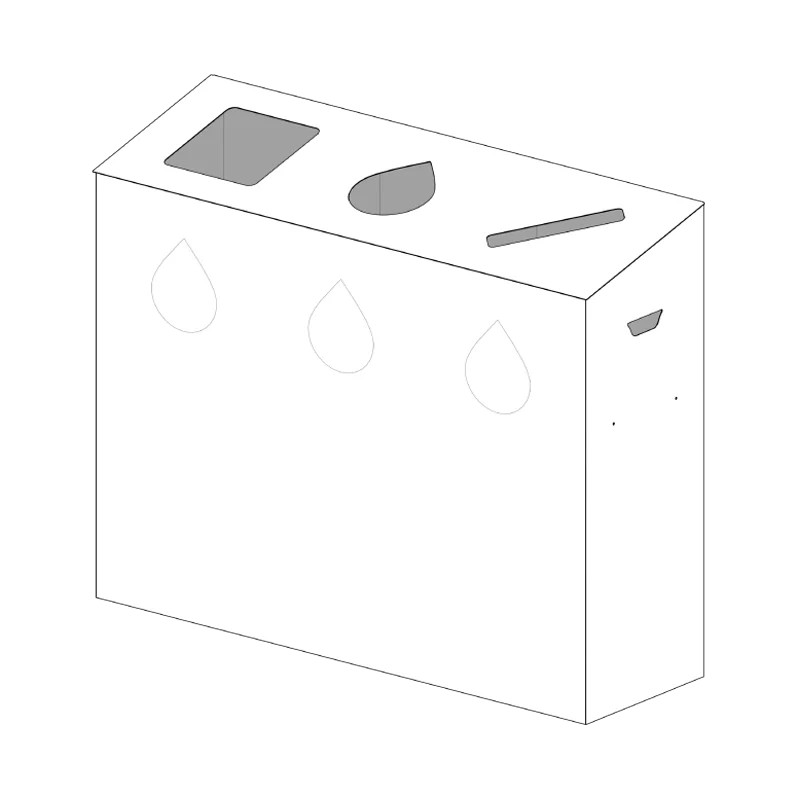 TM_3x110L-2 Tri Multi - Poubelle de tri sélectif optimale