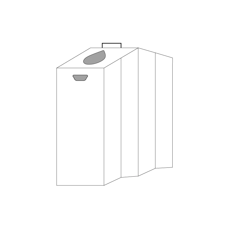 Trinomad-3 Trinomad - Poubelle de tri sélectif pliable et personnalisable