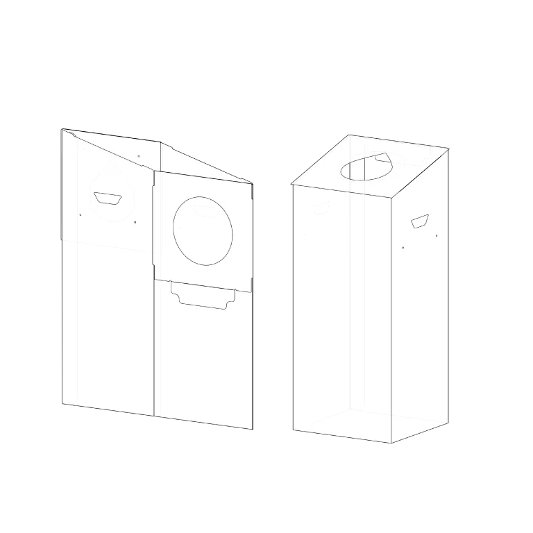 Installation Poubelle de tri sélectif breveté