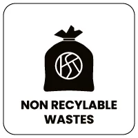 Non recyclable wastes - Sorting instructions for Naturen sorting bin