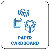 Paper & cardboard - Sorting instructions for Naturen sorting bin