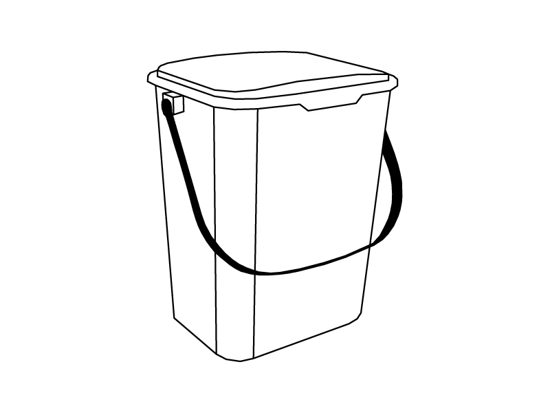 bioseau Tri Uno, bio seau - Poubelle de tri modulable